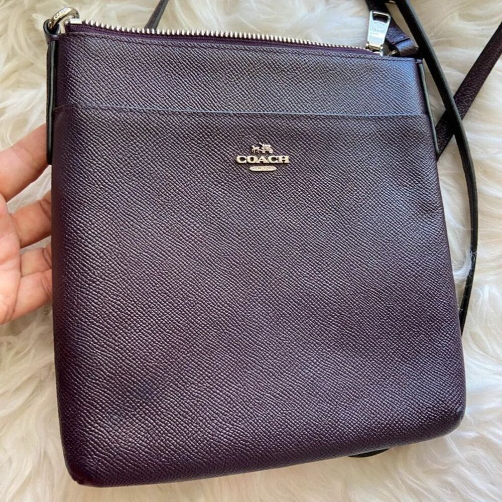 Purple Coach Crossbody Bag